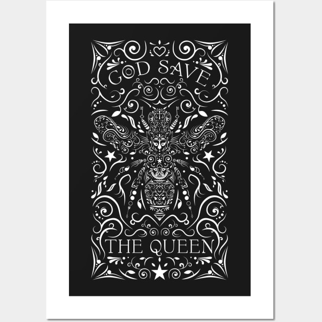 god save the queen Wall Art by somatosis